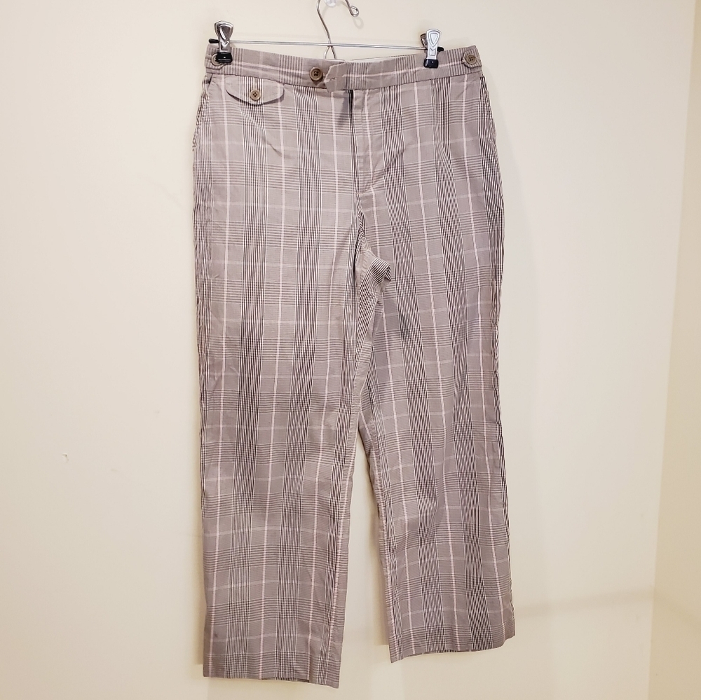 J Crew women's Flat Front capri Straght Legs panst size 6
